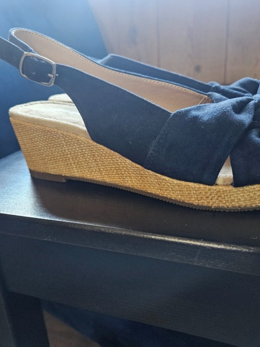 Lands End Blue Wedges - Picture 4 of 4